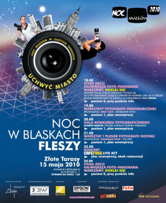 &quot;Noc w blaskach fleszy&quot; czyli Noc Muzeów w Złotych Tarasach
