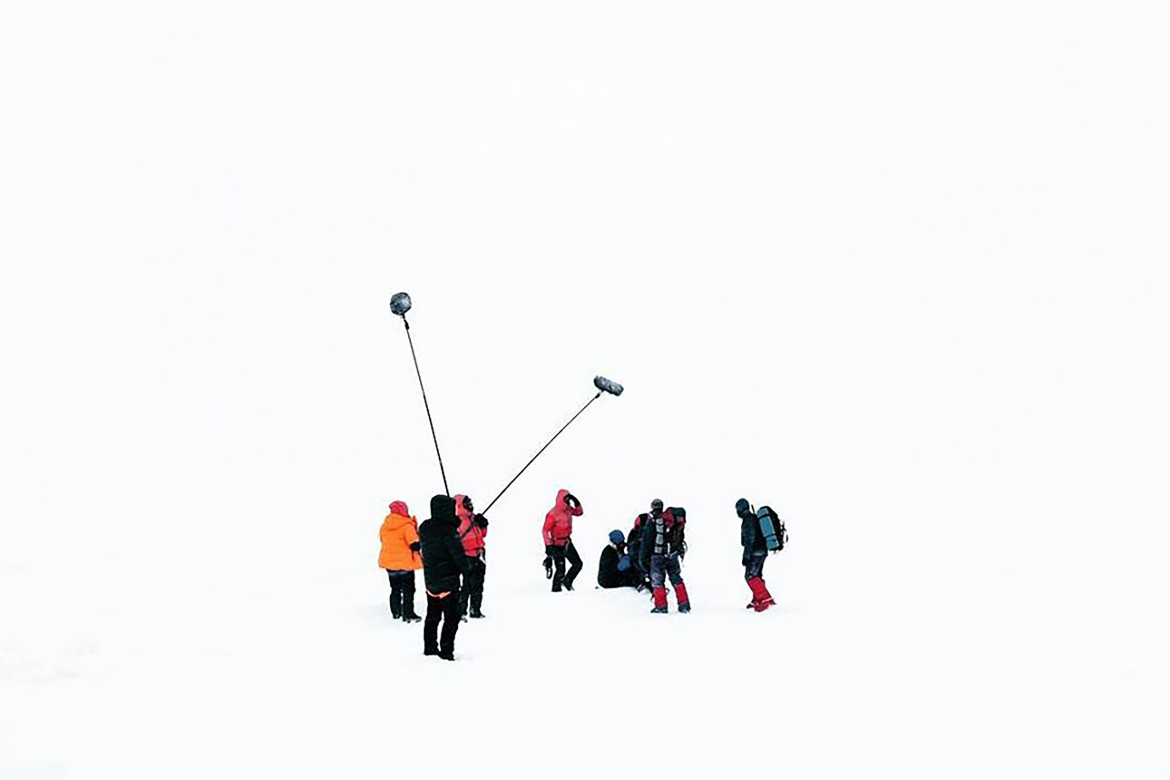 fot. Piotr Litwic, „Broad Peak” plan zdjęciowy na lodowcu w Alpach. Produkcja East Studio.