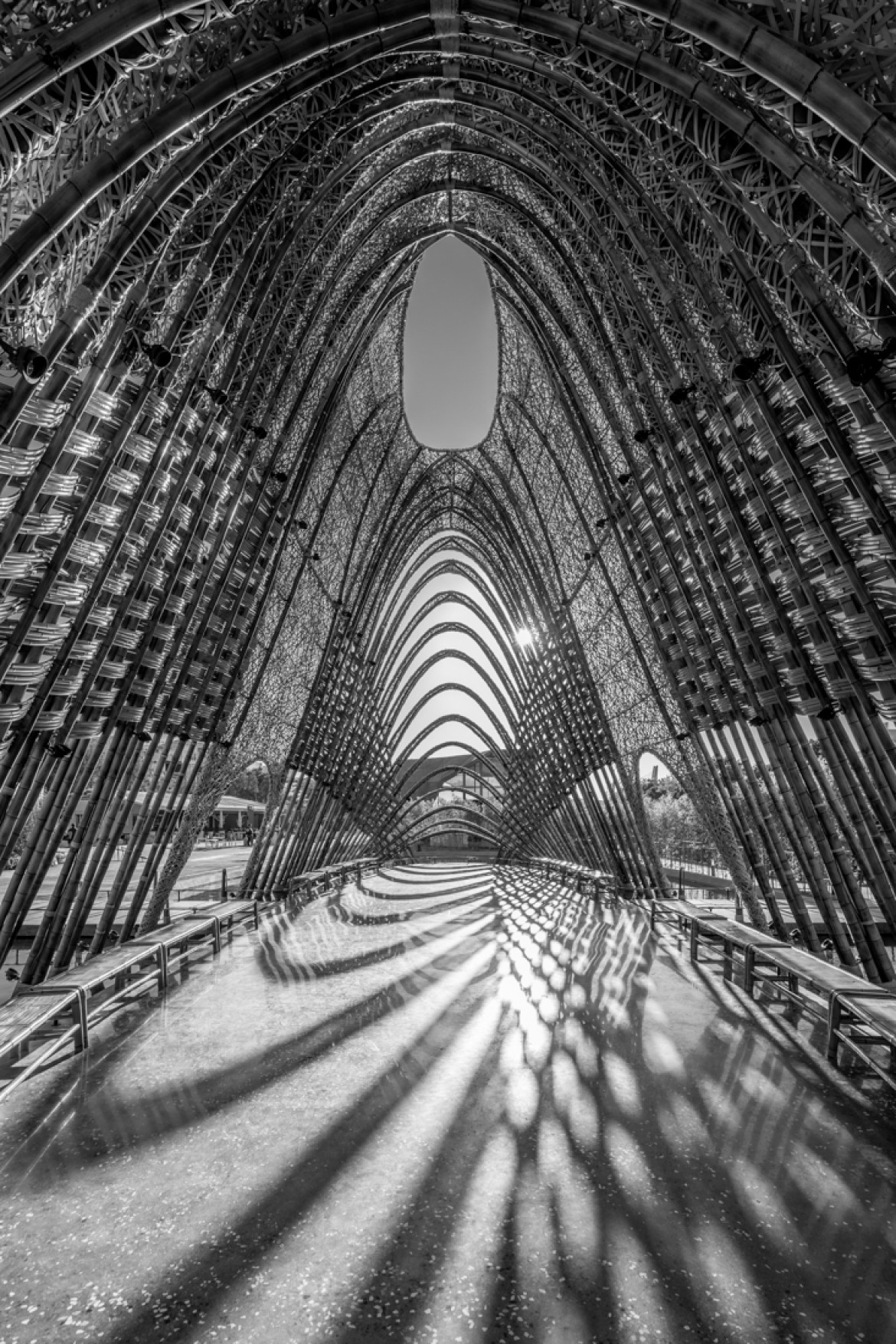 fot. Shih-Hung Yang, "Bamboo Pavilion", 3. nagroda w kategorii Architecture / Monovisions Photography Awards 2019