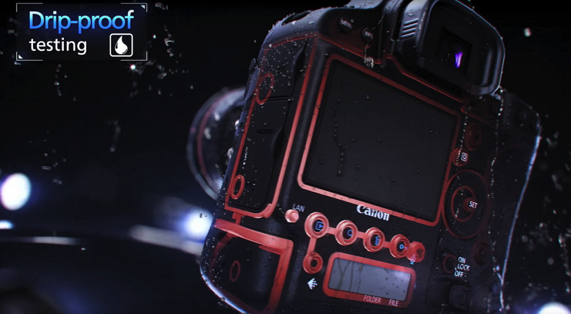 Wizualizacja uszczelnień aparatu Canon EOS-1D X Mark II