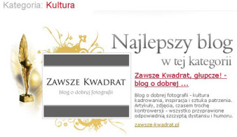 "Zawsze Kwadrat" najlepszym blogiem kulturalnym 2008 roku