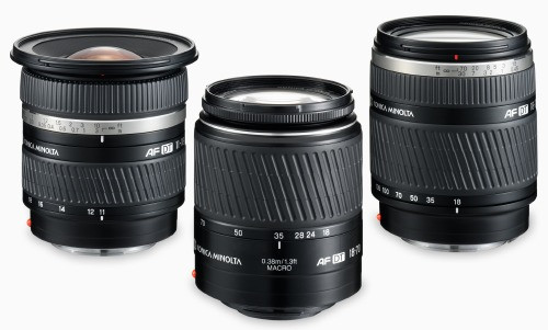 Konica Minolta DT - pierwsze obiektywy do cyfry