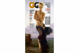 Rihanna, GQ January 2010 + Humeur Nocturne by William-Adolphe Bouguereau