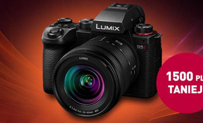 Lumix S5 II - odbierz 1500 zł rabatu zostawiając stary aparat w rozliczeniu