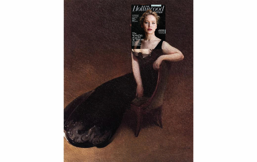 Jennifer Lawrence, The Hollywood Reporter Magazine January 2011 + Portrait of Mrs. V (Mrs. Herman Duryea) by John White Alexander