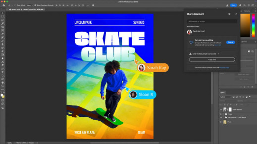 Photoshop wprowadza funkcję Live Co-Editing - zbiorowa współpraca nad projektem