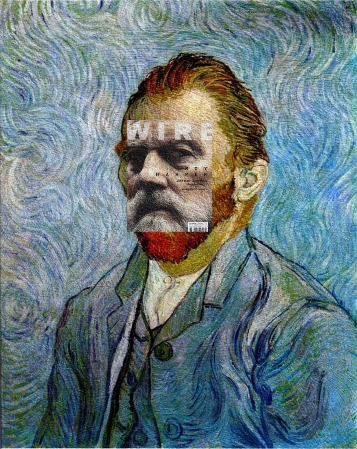 Roy Harper, The Wire July 2011 + Self-Portrait, September 1889 by Vincent van Gogh