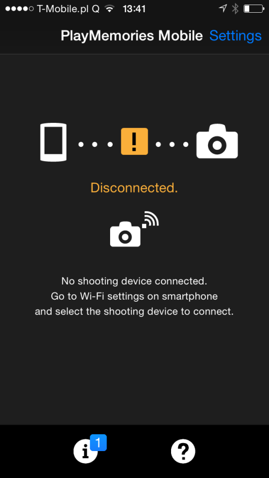 Sony A7 II - łączność Wi-Fi