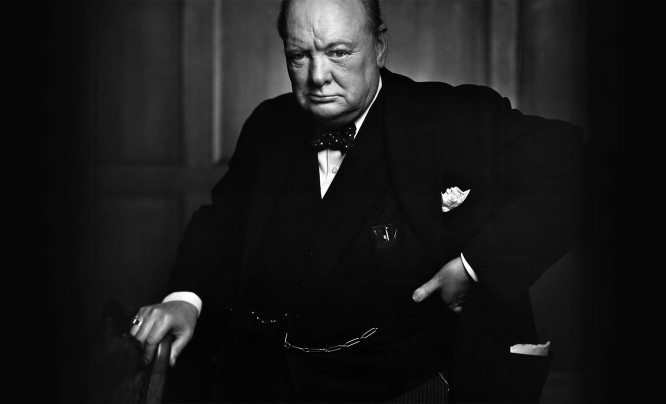 Skradziono ikoniczny portret Winstona Churchilla. Skok prawie doskonały