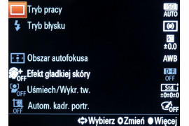 Stary układ menu podręcznego (Sony RX1)