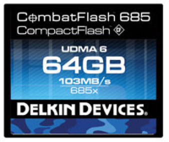 Delkin CombatFlash 685x - szybki i odporny Compact Flash