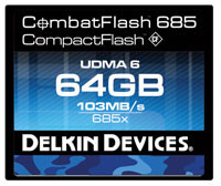 Delkin CombatFlash 685x - szybki i odporny Compact Flash