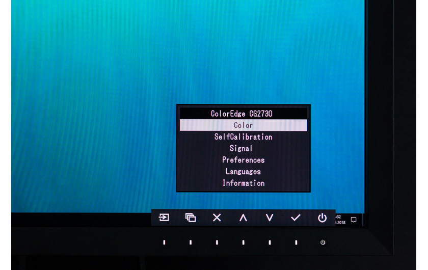 Menu monitora EIZO CG2730