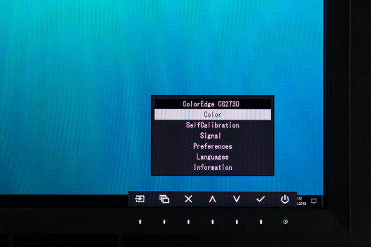Menu monitora EIZO CG2730