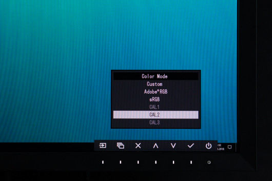 Menu monitora EIZO CG2730