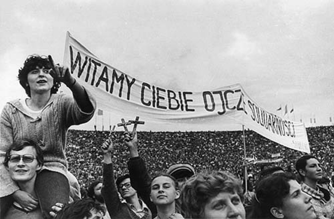 fot. Włodzimierz Krzemiński, Stadion  Dziesięciolecia, II pielgrzymka, Warszawa '83