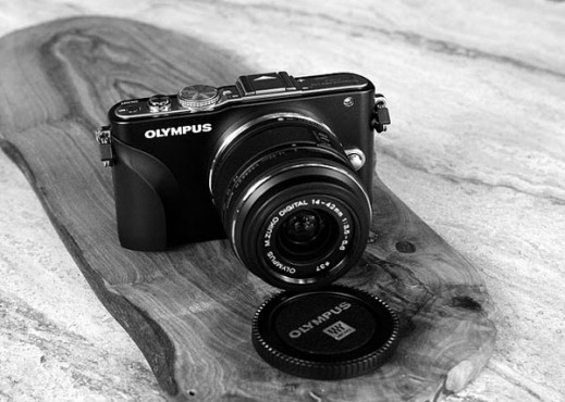 Naklejany grip dla apartu Olympus PEN E-PL3
