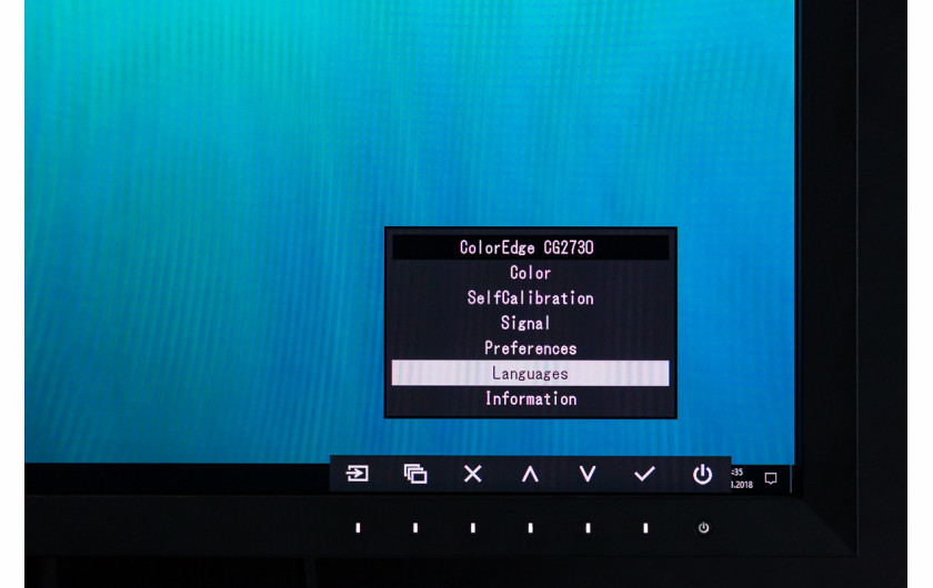 Menu monitora EIZO CG2730