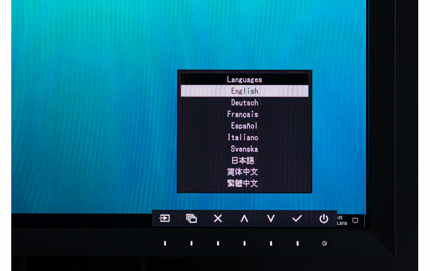 Menu monitora EIZO CG2730