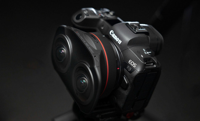 Canon chce zrewolucjonizować rynek VR - obiektyw Canon RF 5.2 mm F2.8L Dual Fisheye pozwoli rejestrować materiały 3D 180° na pełnej klatce