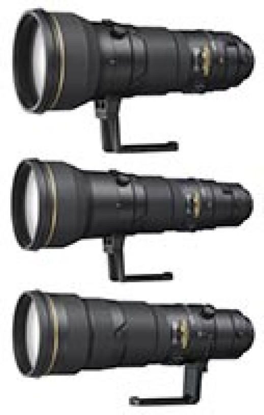 AF-S Nikkor 400mm f/2.8G ED VR, AF-S Nikkor 500mm f/4G ED VR i AF-S Nikkor 600mm f/4G ED VR - supertele w pełnej klatce