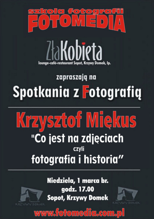 Krzysztof Miękus "Co jest na zdjęciach, czyli fotografia i historia" - wykład w Sopocie