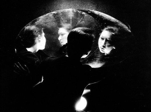 Józef Robakowski, Barbara Konopka, portret wielokrotny z cyklu Magia zwierciadła, 1991