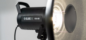 GlareOne Vega 400 - niedroga głowica studyjna z bezprzewodowym sterownikiem