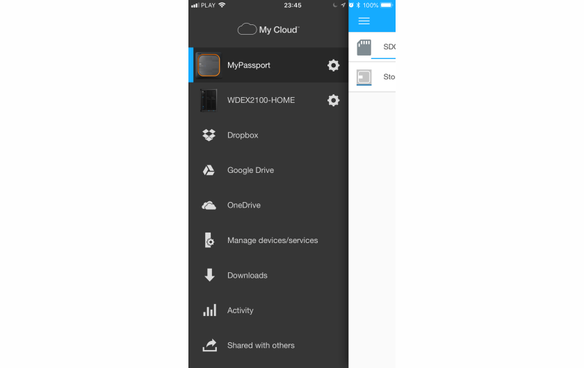 WD My Passport Wireless SSD - aplikacja mobilna