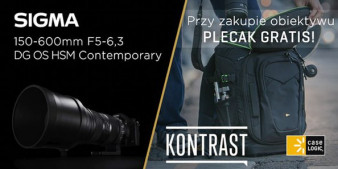 Plecak w gratisie przy zakupie teleobiektywu Sigma