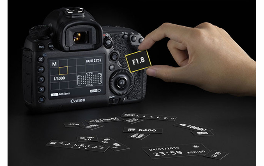Canon EOS 5DS pozwala na personalizację menu podręcznego