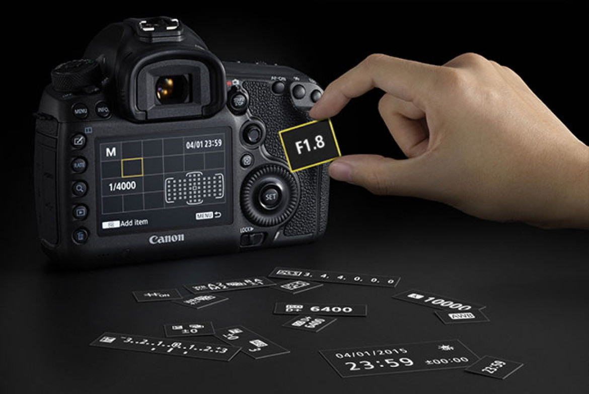 Canon EOS 5DS pozwala na personalizację menu podręcznego
