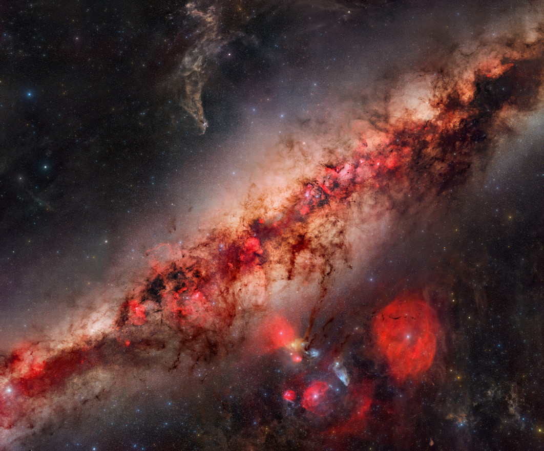 Fot. Jakob Sahner, "A Deep Look Into the Milky Way's Core", nominacja w kat. Start &amp; Nebulae / 