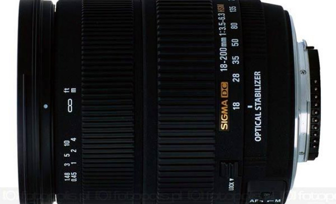  Sigma 18-200mm F3.5-6.3 DC OS z silnikiem HSM - gratka dla posiadaczy Nikonów D40 i D40X