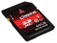 Kingston SDXC 64 GB Class 10