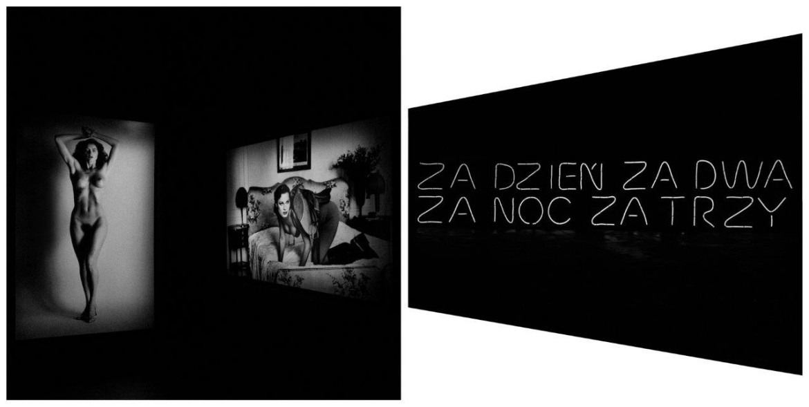 fot. Maja Herzog, Toruń – Kraków 19-20 II 2021 
Newton w Toruniu. Widziałam już wcześniej jego duże wystawy w Kolonii i Berlinie.  
Zawsze robią duże wrażenie, ale teraz, w Polsce – szczególne.  
Wieczorem wróciłam do Krakowa. Już z daleka widziałam ten neon: za dzień za dwa, za noc, za trzy... Była to praca Nim wstanie dzień Przemysława Czepurko, cytat z Agnieszki Osieckiej. Instalację można było zobaczyć tylko przez jeden dzień, 20 II.  
Cały refren brzmi: Za dzień, za dwa / Za noc, za trzy / Choć nie dziś / Za noc, za dzień / Doczekasz się / Wstanie świt...