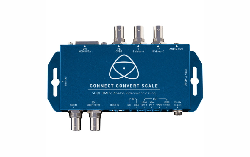 Atomos Connect Converter ATOMCCNSA1 - dzięki niemu połączysz źródła wideo 3G / HD / SD-SDI i HDMI do urządzeń posiadające wejścia Kompozytowe / S-Video, analogowe DVI i komponentowe z rozdzielczością i skalowaniem klatek od SD do HD 1080p60.