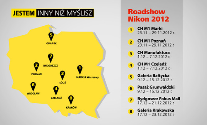  "Jestem inny, niż myślisz" - promocyjne roadshow Nikona