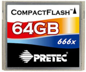 Rekordowy Pretec - Compact Flash 666x i pierwsza karta SDXC