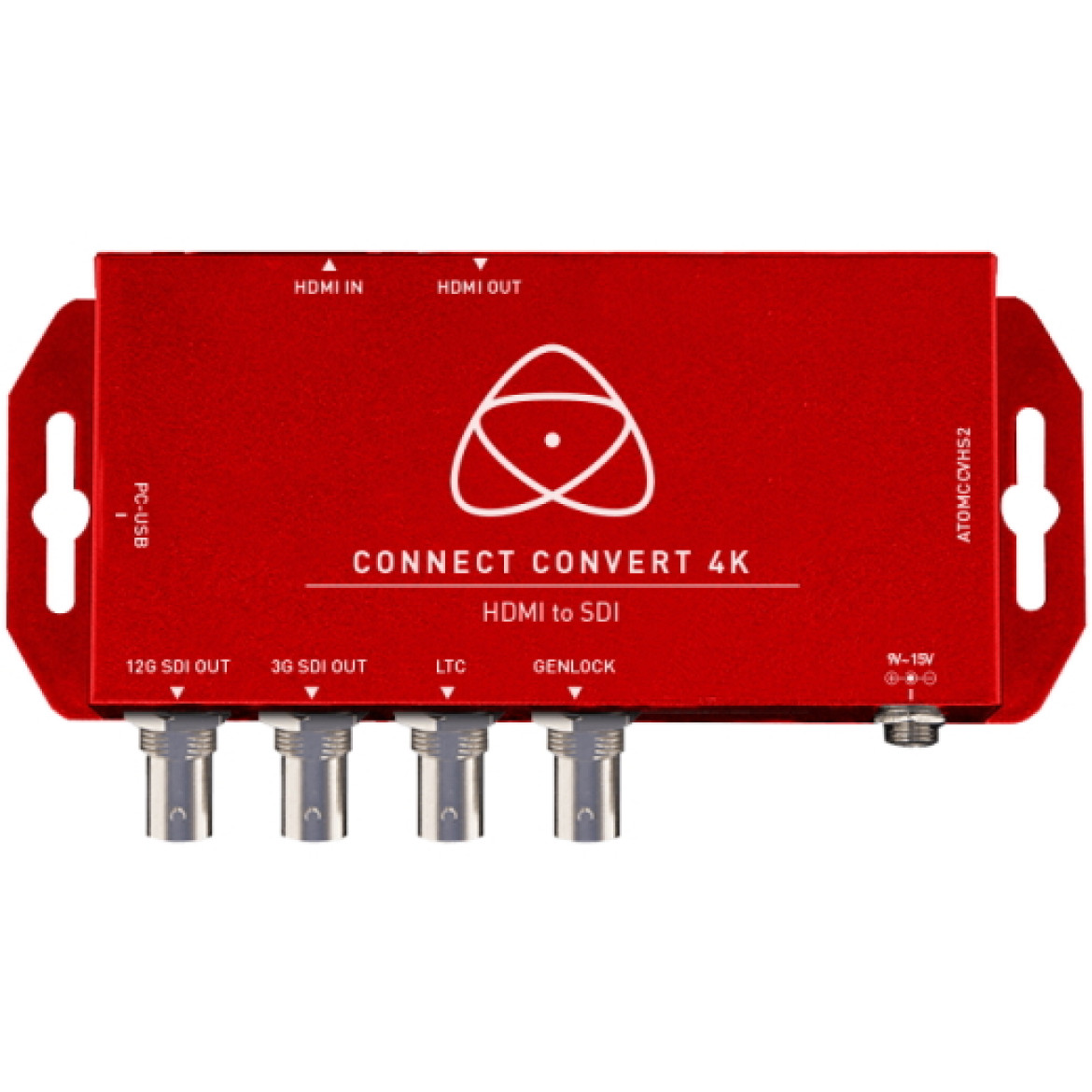 Atomos Connect Converter ATOMCCVHS2 - skaluje do 4Kp60 przy konwersji HDMI 2.0 na 12G-SDI i zapętlanie HDMI. Skalowanie góra/dół i osadzanie Timecode, Audio i WFM do wyświetlania na dowolnym monitorze HDMI / SDI.