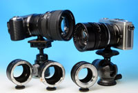 Adaptery Rayqual do Mikro Cztery Trzecie i Sony NEX z mocowaniem statywowym