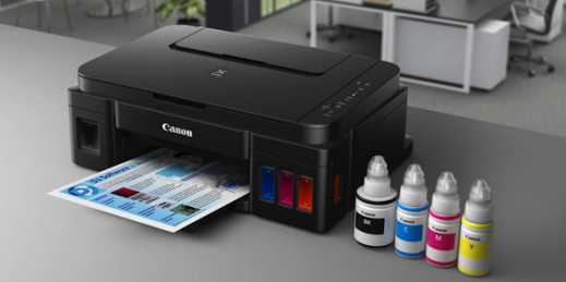 Canon PIXMA G1400, G2400 i G3400 - oszczędny druk, dzięki stałemu zasilaniu w atrament