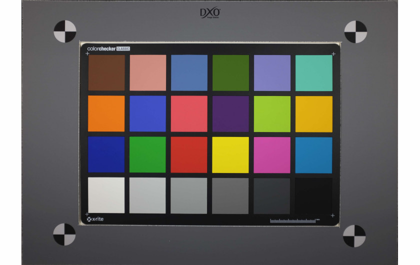 Fujifilm X100T - reprodukcja kolorów, tablica