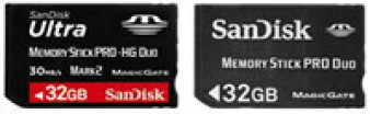 SanDisk Memory Stick - wersje 32 GB