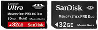 SanDisk Memory Stick - wersje 32 GB
