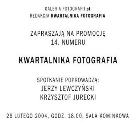 Promocja kwartalnika "Fotografia"