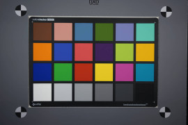 Sony A7 II - reprodukcja kolorów; tablica testowa