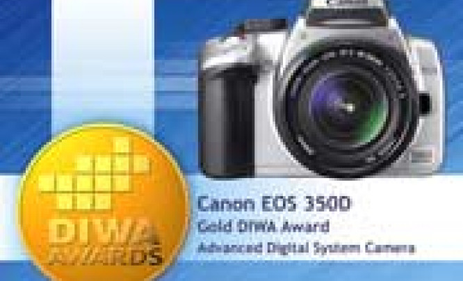  Canon EOS 350D otrzymuje Złoty Medal DIWA