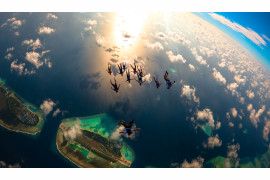 fot. Augusto Bartelle, z serii "The Maldives: Skydiver Photographer Perspective", Sports Photographer Of the Year (sekcja amatorska) / IPA 2020