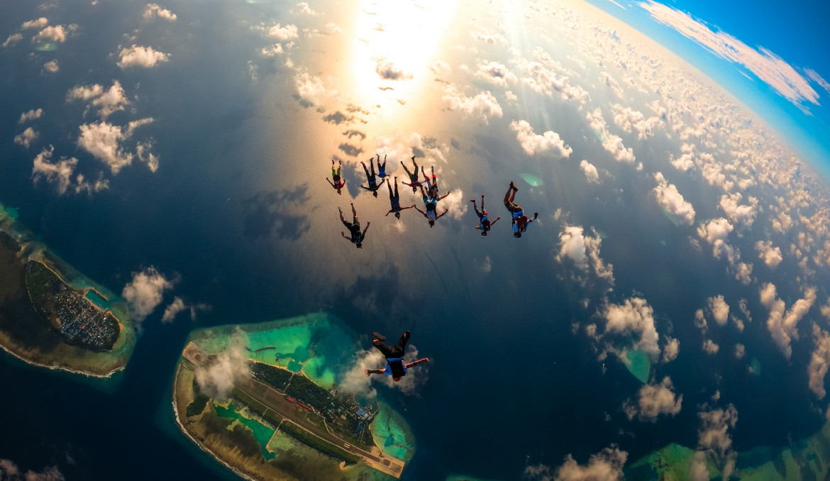 fot. Augusto Bartelle, z serii "The Maldives: Skydiver Photographer Perspective", Sports Photographer Of the Year (sekcja amatorska) / IPA 2020